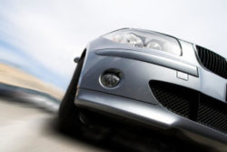 Electric car driving