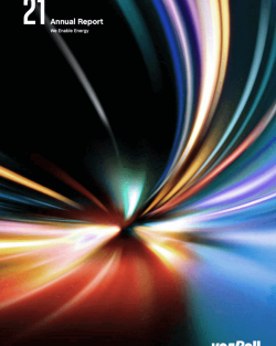 Cover of annual Report 2021